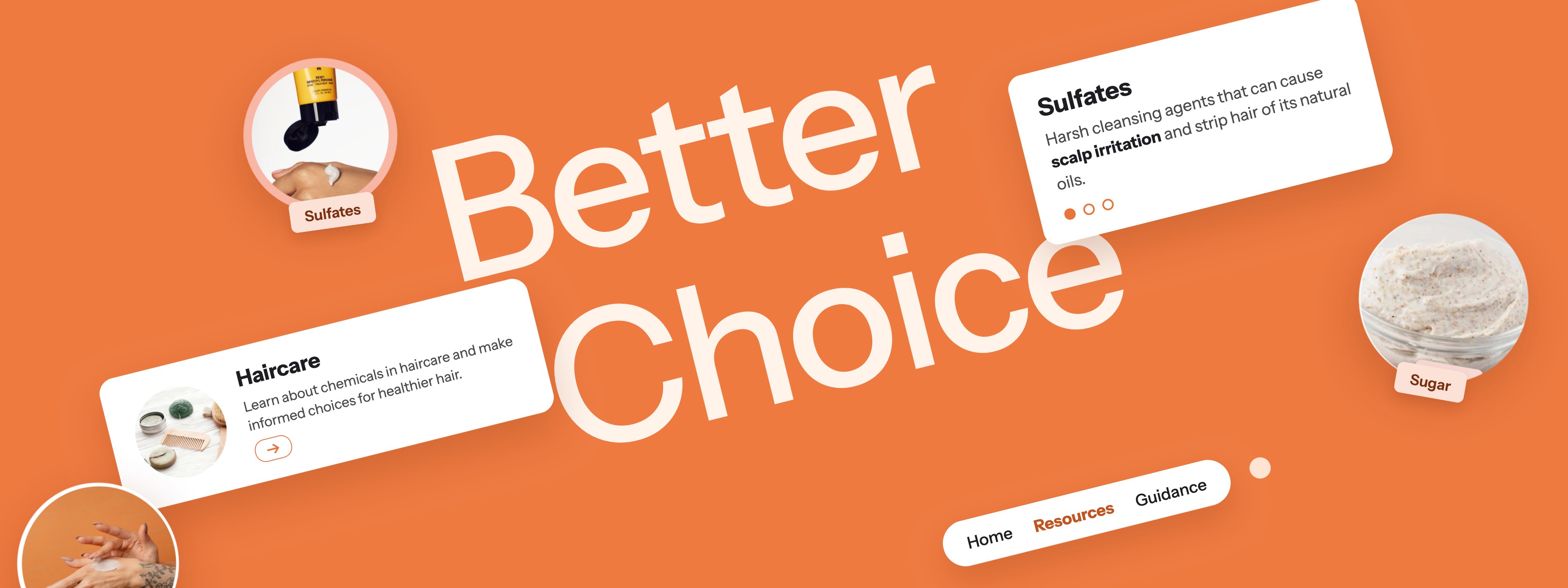 Better Choice: helping consumers spot harmful chemicals in everyday products, shown on tablet screens